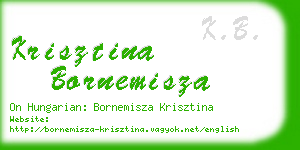 krisztina bornemisza business card